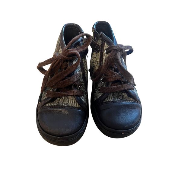 Gucci Other - Gucci Kids Toddler High Top Sneaker Size 22